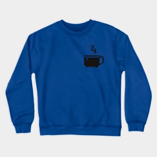 Black coffee cup pixel art Crewneck Sweatshirt